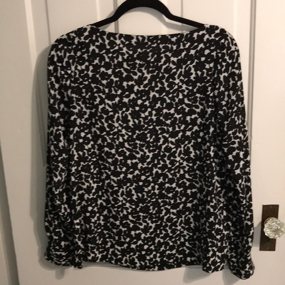 Black and White Blouse